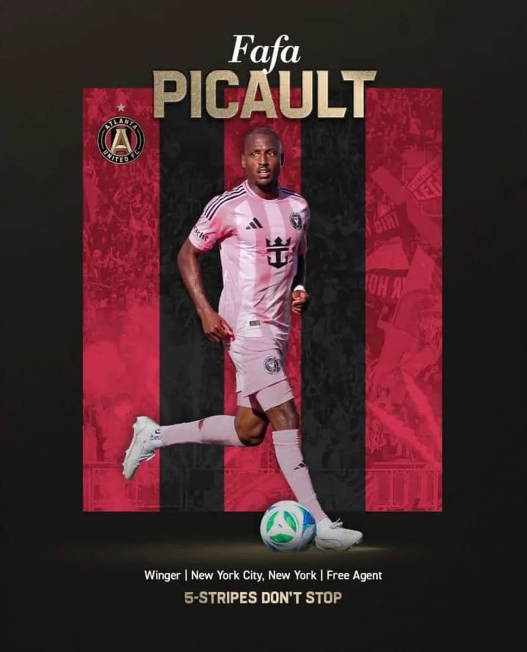You are currently viewing Football transferts expatrié! Le grenadier Fafa Picault quitte l’Inter Miami de Leo Messi pour rejoindre l’Atlanta United!