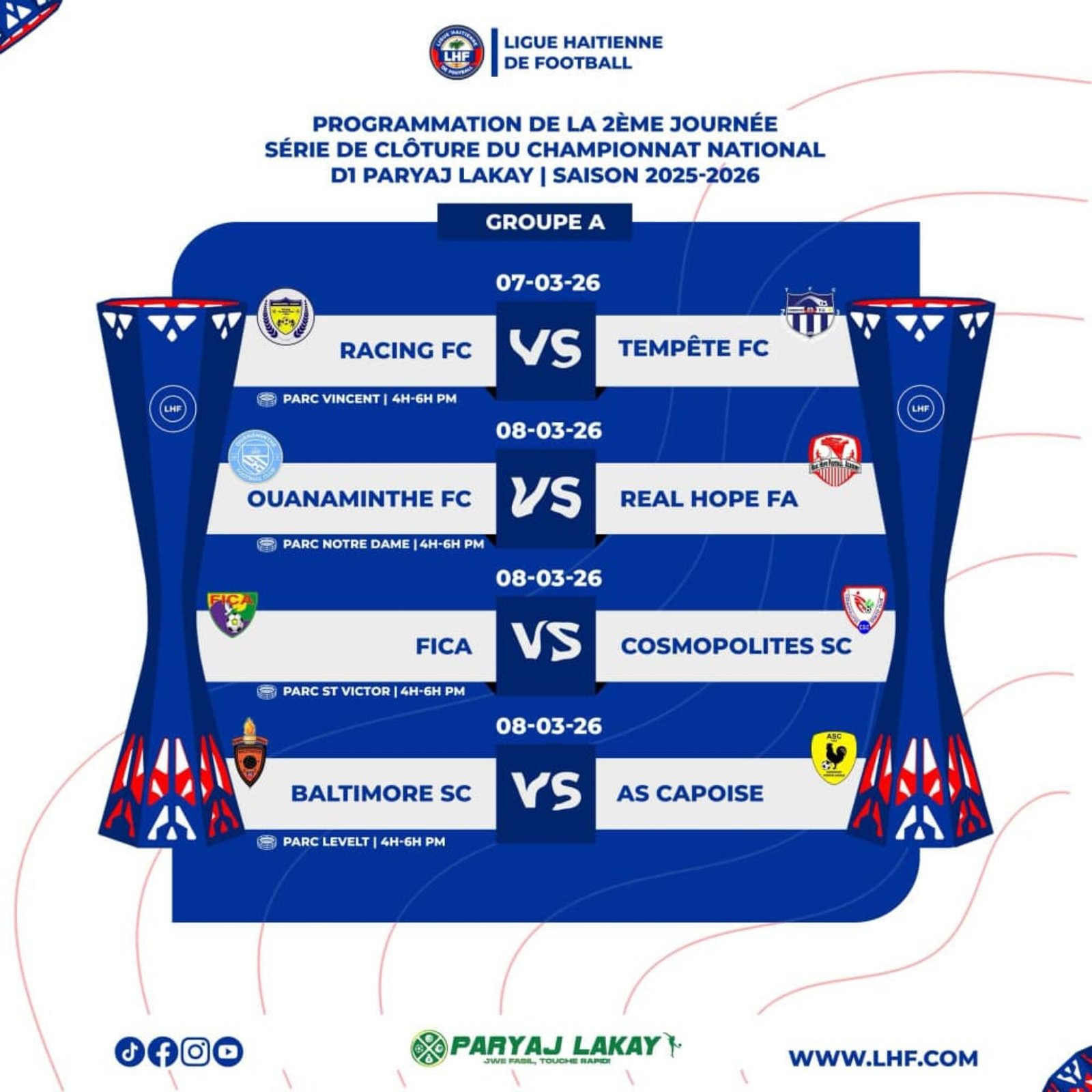 Championnat national spécial D1 : la deuxième journée au programme